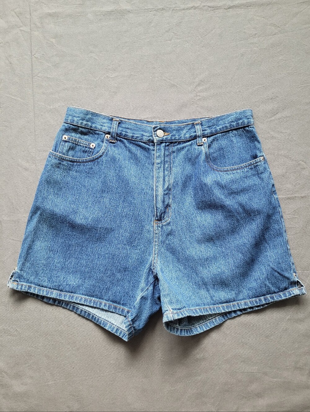 Vintage 90s Bill Blass High Rise Denim Jorts Shorts Made USA Size 10
